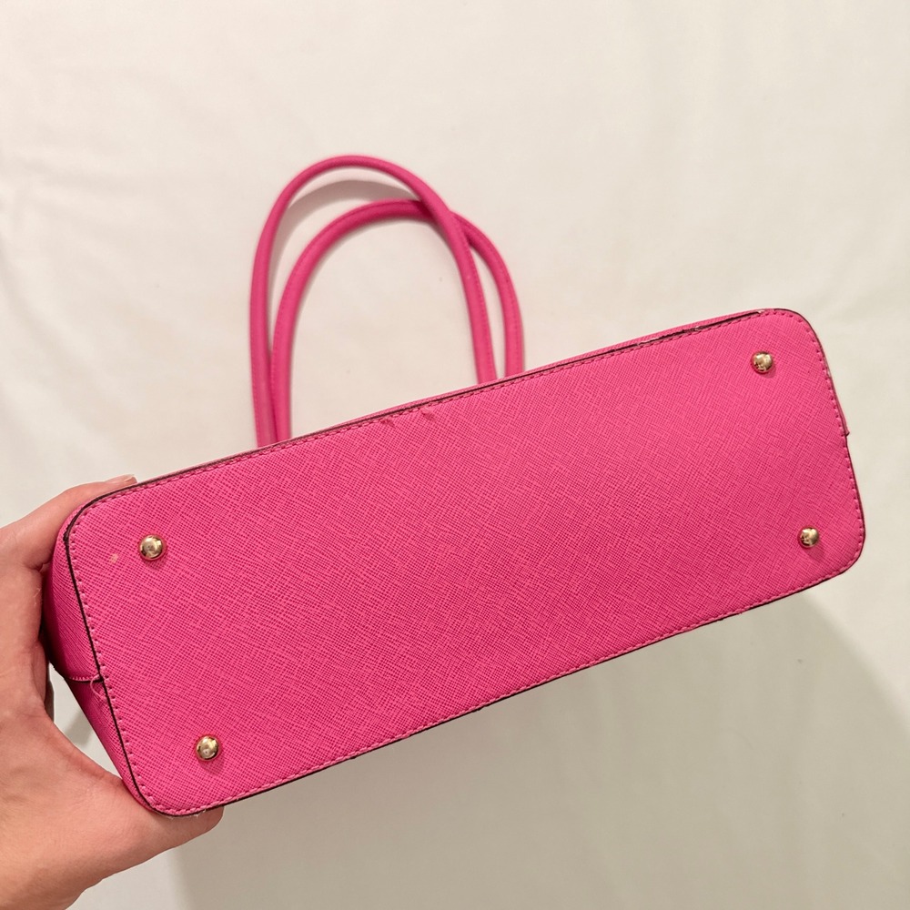 Kate Spade Tote Bag Womens Large Pink Colorblock Saffiano Leather Shoulder Bag - Picture 4 of 9